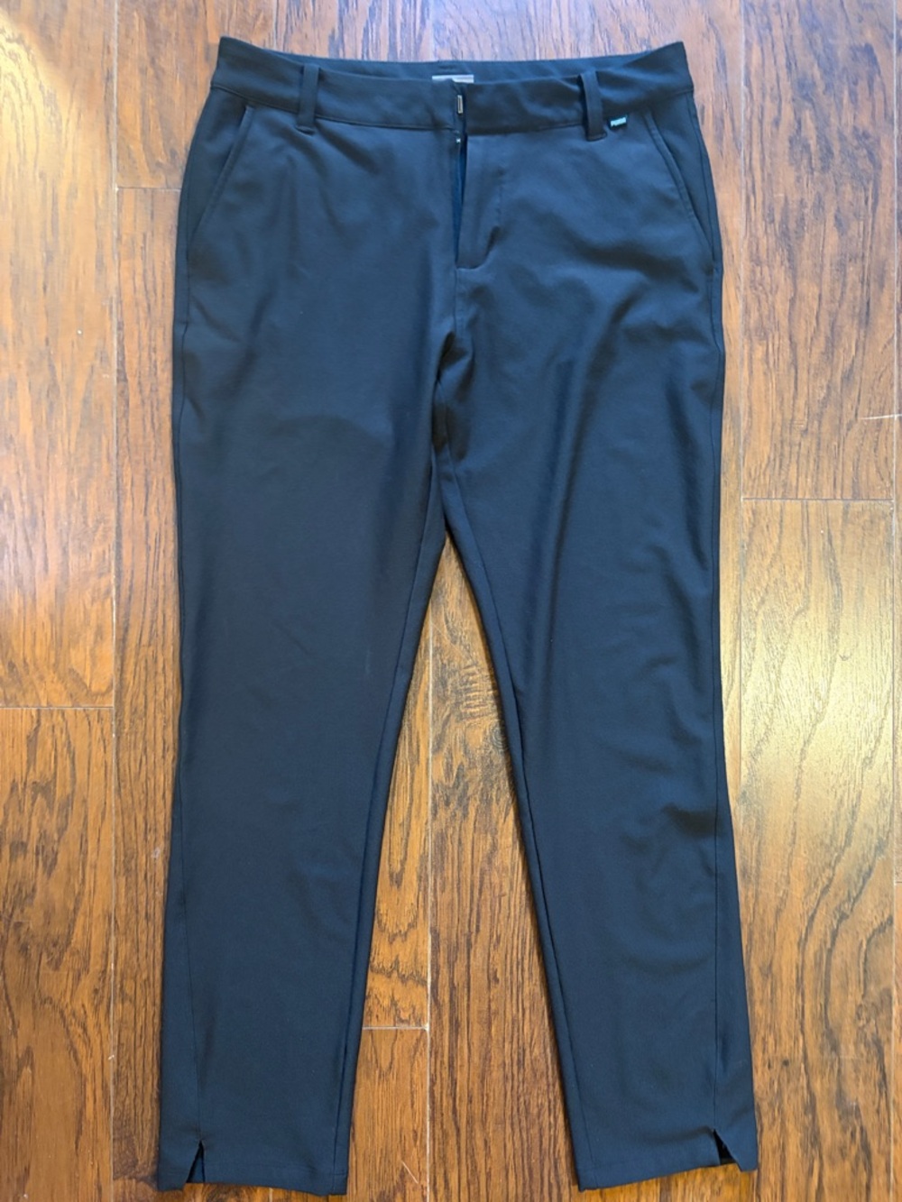 Puma Black Golf Pants Slim Fit Stretch Performance Tapered Dress Trousers Mens